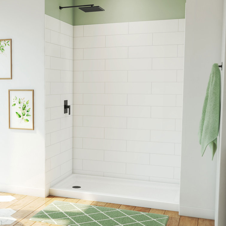 Dreamstone 60 W x 32 D x 84 H Rectangle Shower Stall and Base Included
