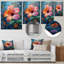 Rose, vert, tropical, oasis, hibiscus - Hibiscus, impression d'art mural-1002025056-1002025058
