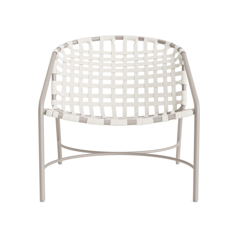 Kantan Outdoor Lounge Chair, Dove Smooth/White Lite