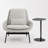 Swole Steel Top Single End Table-96831401-94581427