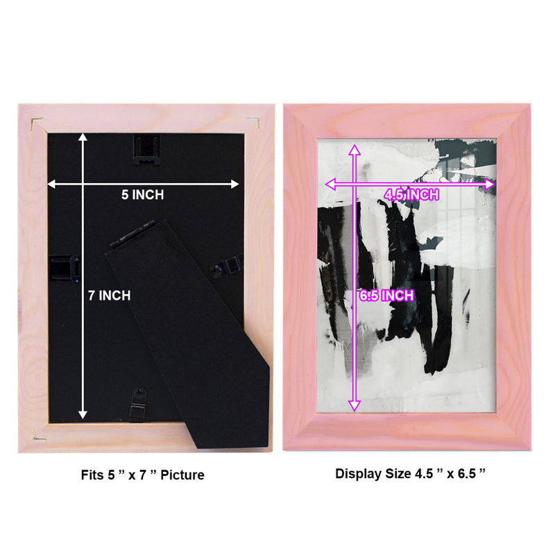 Genesys Broken Window II, reproduction d'art encadrée, H 7 po x l 5 po x P 1 po, Rose