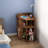 3-Tier Corner Cabinet Storage with USB Ports and Outlets,Corner Cube Storage Organizer for Small Spaces,Retro-533848619