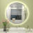 Aevar Simple & Modern Back LED Lighted Anti-fog Round Bathroom/Vanity Mirror-1967079517