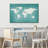 " Mint Linen World Map " by Globetrotter Studio-294727884