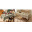 Nappe 100% coton tissé brun avec pompons l 56 po x L 96 po-1468641191-1468641188