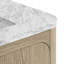 Corbin 30" Freestanding Single Bathroom Vanity with Carrara Marble Top-2135127177-2135127183-2135127284