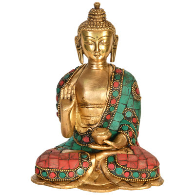 Bouddha bouddhiste tibétain accordant l'abhaya
