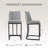 Upholstered Counter & Bar Stool with Backs-909472529