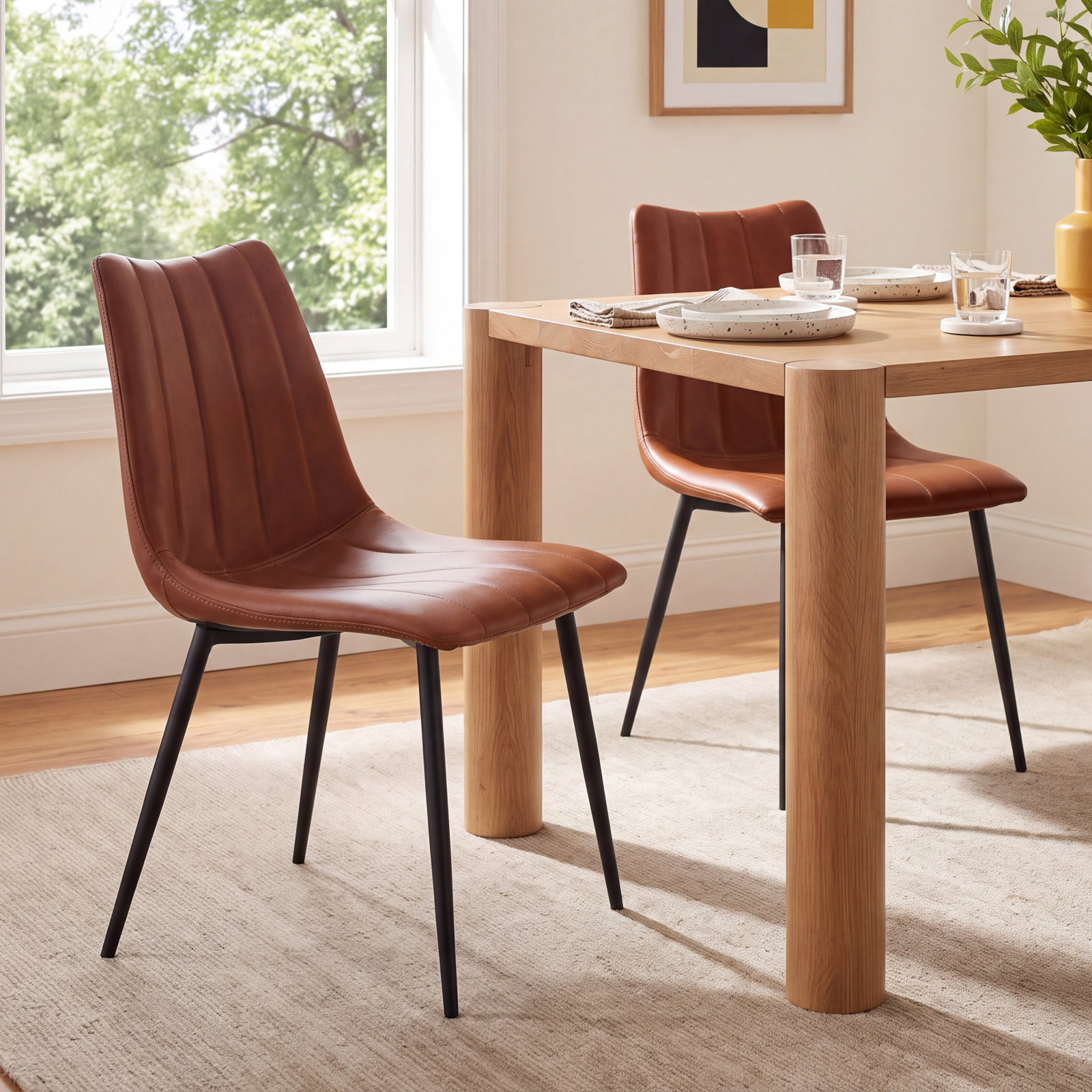Finnigan Dining Chair, Brown