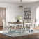 Curtis Rectangular Leg Table Set w/ Upholstered Chairs & Buffet