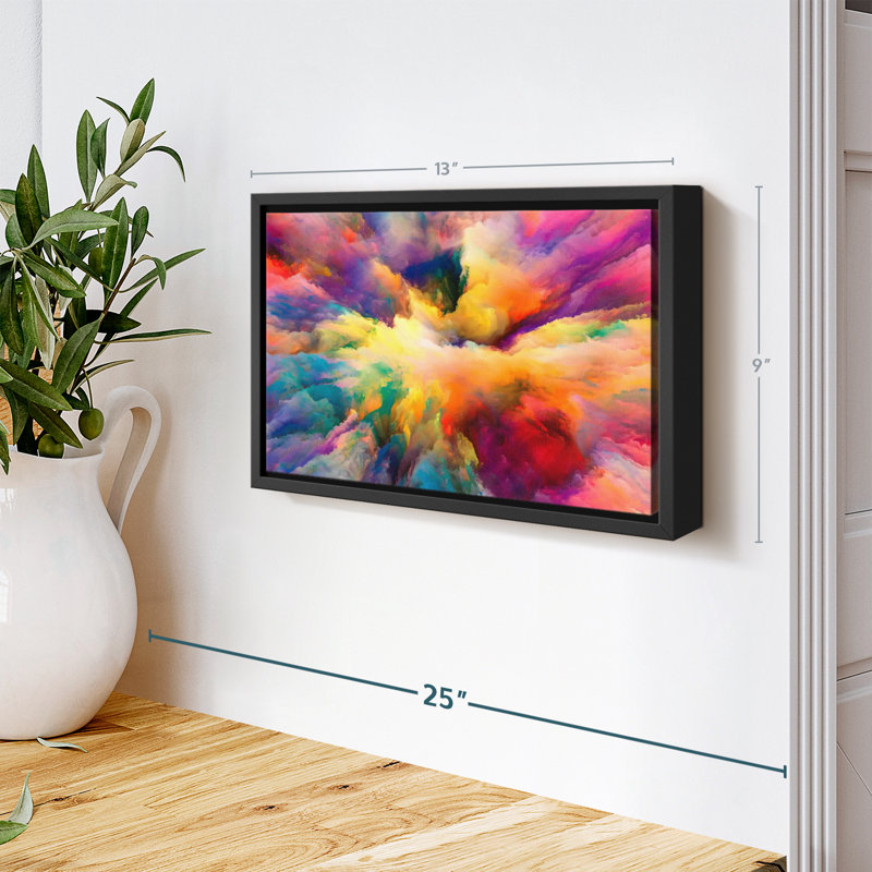 Impression sur toile abstraite Cloud Convergence, H 9 po x l 13 po