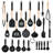 Silicone Kitchenware Set 23 pieces - suitable for non stick and flat bottomed pots
