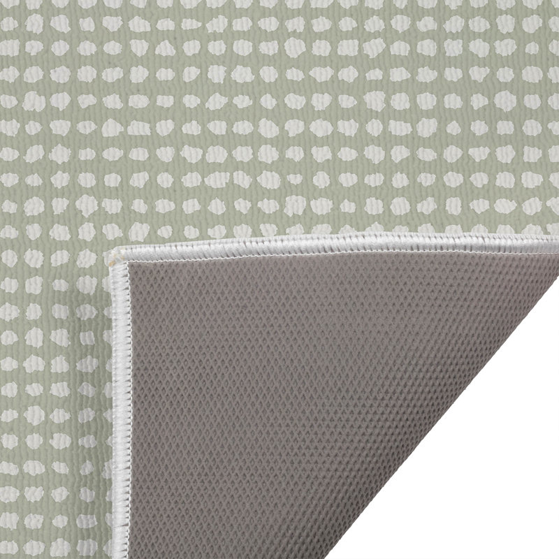 Paillasson d'extérieur Grunge Row, L 17 po x L 24 po, Vert clair