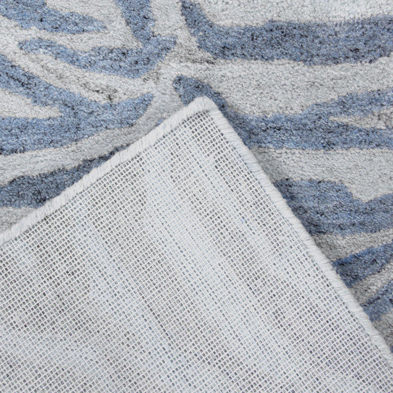 Rhythm Hand-Tufted Abstract Stripe Recycled Indoor/Outdoor Rug, 9' x 13'