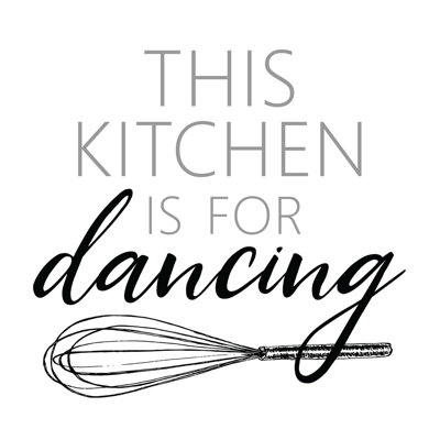 Kitchen Dancing Whisk - Wrapped Canvas Print
