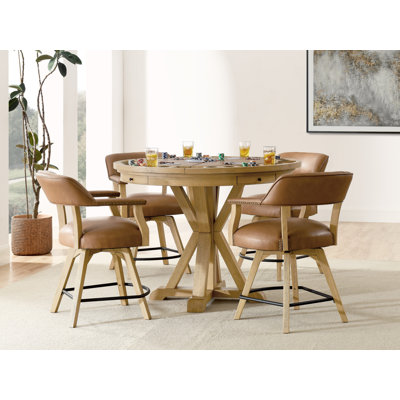 Table de poker pliable à 8 joueurs avec chaises et tiroirs Rylie