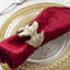 Metal Leaf Napkin Ring (Set Of 6)