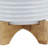 8" Planter W/ Stand, White