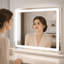 LED Vanity Mirror with Lights, 3 Colour Modes, Touch Control, USB Port, 58 x 46 cm