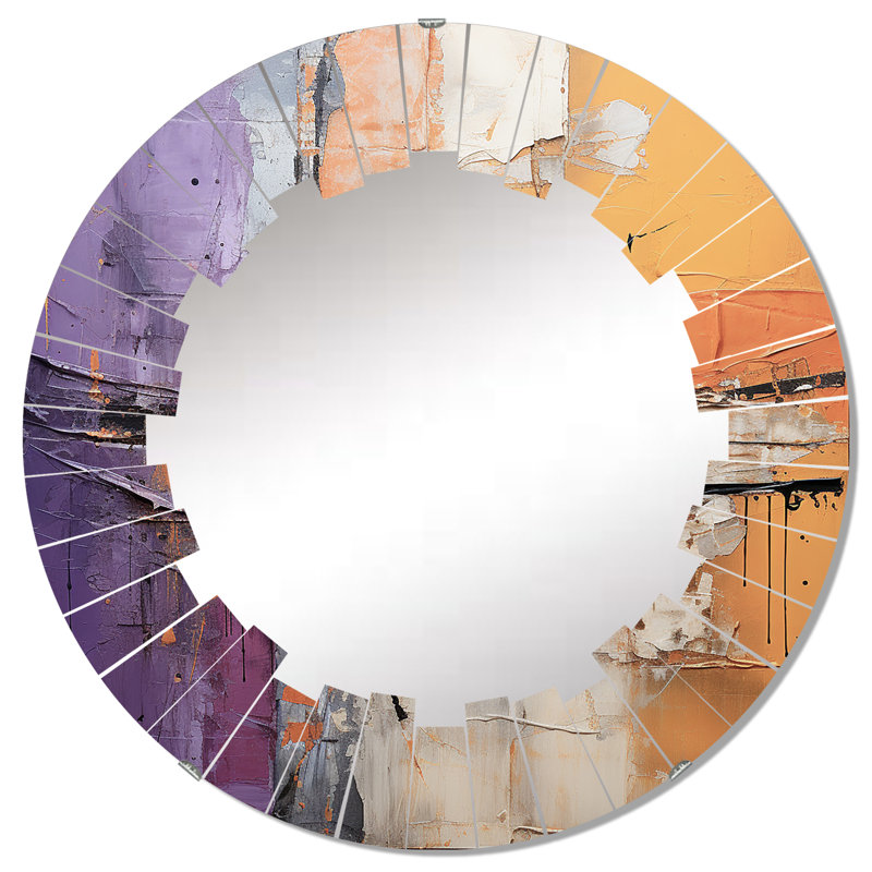 Philipsvail - Miroir mural moderne rond, 32 po x 32 po