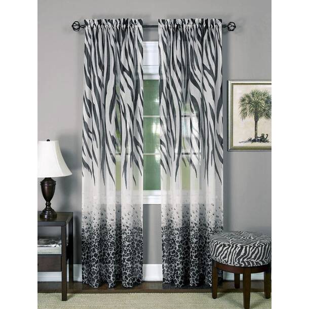 Mercer41 Crutcher Polyester Semi-Sheer Curtain Panel | Wayfair