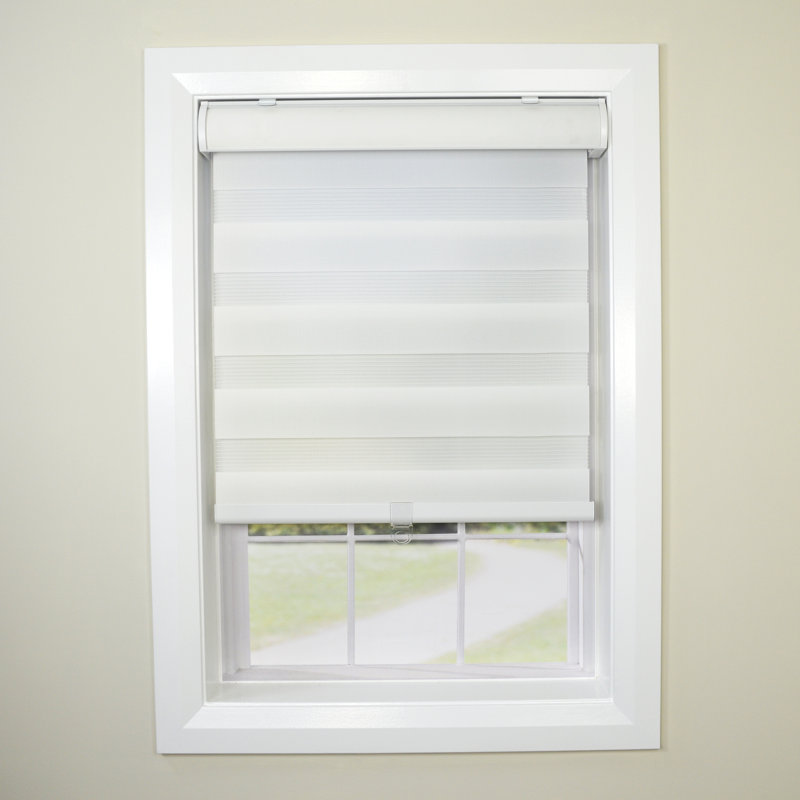 Rideau roulant obscurcissant blanc, Coquille d'œuf, L 39 po x L 72 po