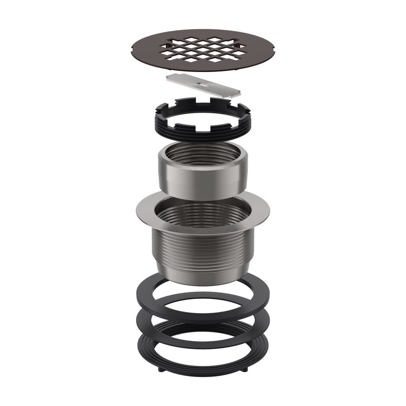 DreamLine SlimLine 2 inch Round Shower Drain, Oil Rubbed Bronze