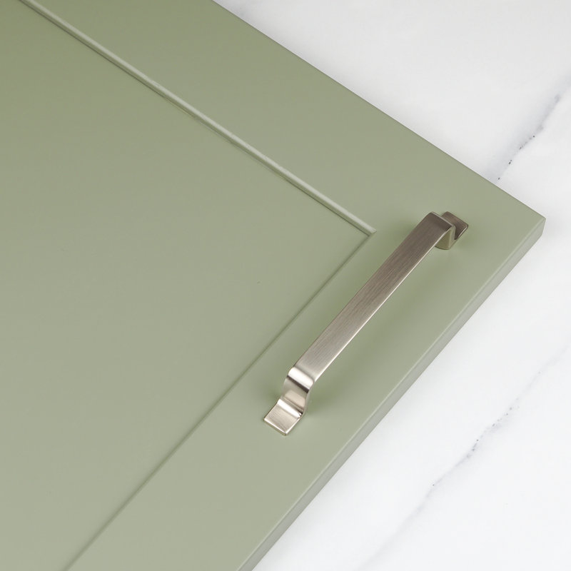 Strap Style Bar Handles in Multiple Finishes, Brushed Nickel, 128mm