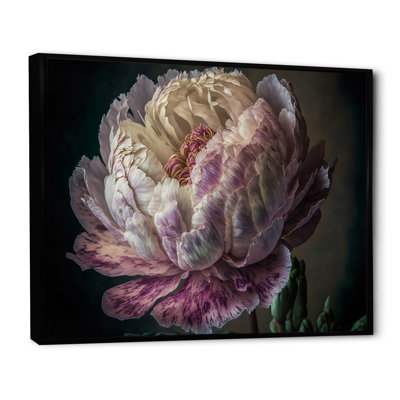 «Blossoming Pink and White Peony II», reproduction sur toile