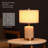 Classic Ceramic - Battery Powered Table Lamp, Rechargeable Cordless Ceramic Lamp, Full-Size 19.5 Inch Height, 4-Level Dimming, Smart Safety Protection, Type-C Fast Charging, LED Bulb Included-1304511092-1304511094