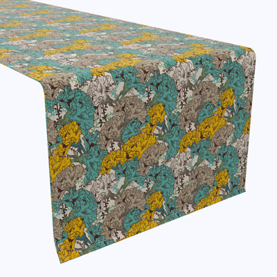 Table Runner, 100% Cotton, Floral 230