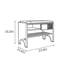 Banc de rangement pour chaussures 23,6 po