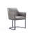 Serena Modern Vegan Leather Upholstered Steel Dining Chair Set in Taupe-91028807
