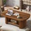 Pedestal Coffee Table with Storage
