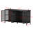 Aydee 55'' W Sideboard With Glass Doors And Led Lights-466846580