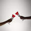 Lismore Red 5.5floz Toasting Flute