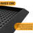 Easy clean, Waterproof Non-Slip Indoor/Outdoor Rubber Boot Tray, 18 in. x 28 in., Black Tray