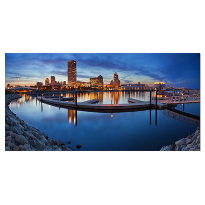 Wrapped Canvas Photograph - Milwaukee Panoramic View