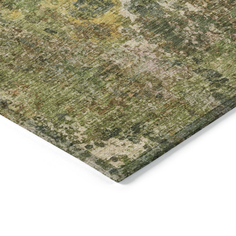 Machine Washable Indoor/Outdoor Labon ACN2166 Abstract Rug, Rectangle 8' x 10'