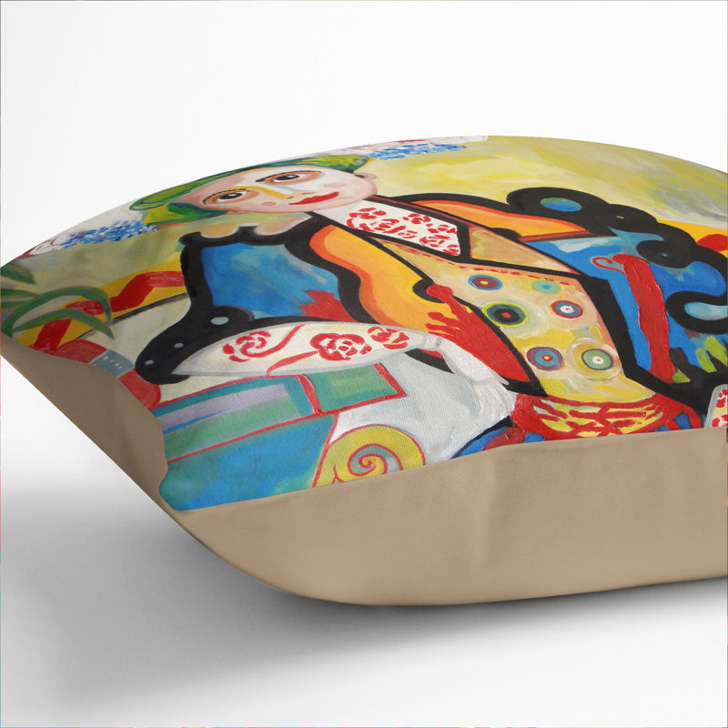 The Woman Scatter Cushion with Filling, 55cm H x 55cm W x 20cm D, Stone