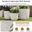 Ensemble de pots de fleurs d'intérieur et d'extérieur légers texturés MGO-869237857