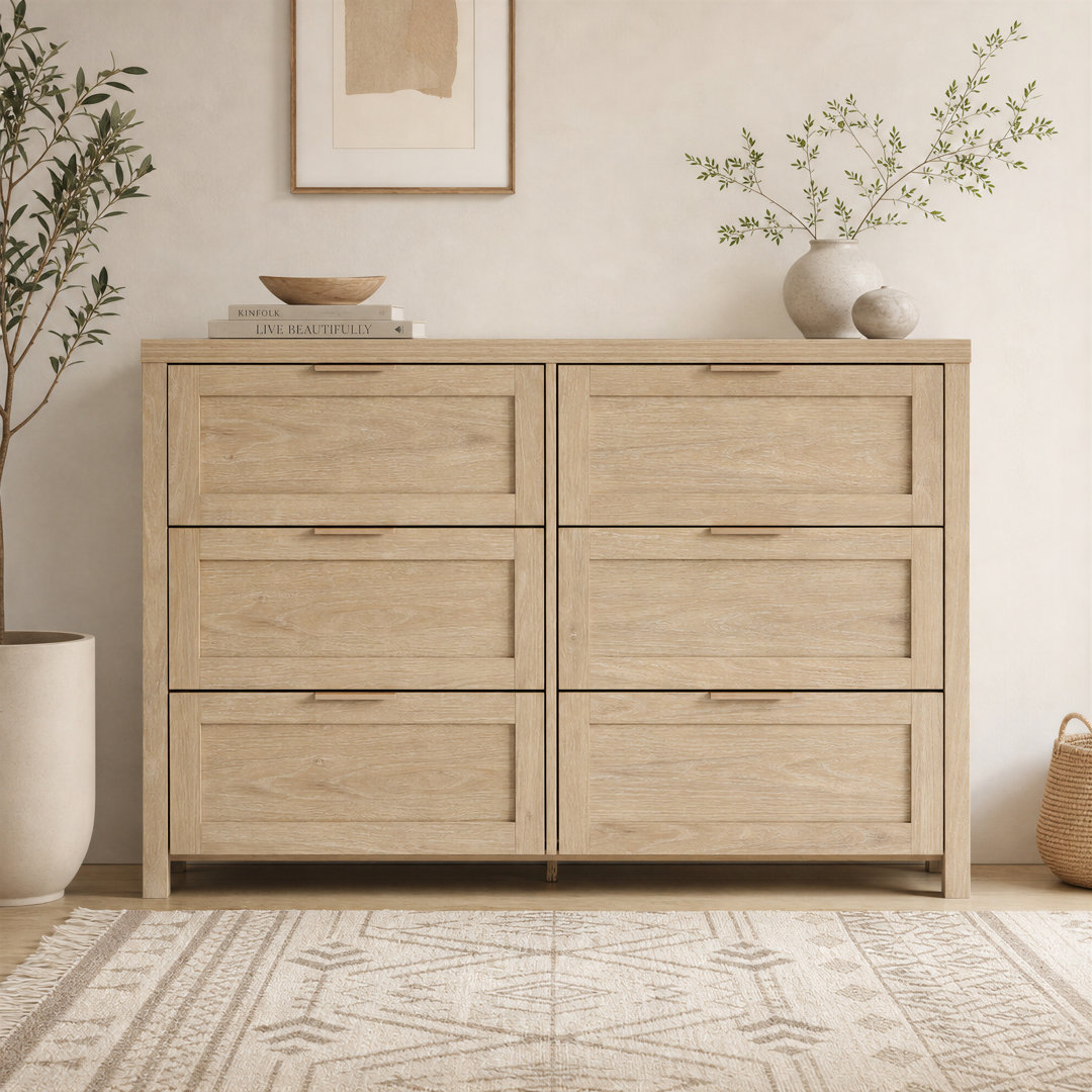 120cm W 6 - Drawer Chest of Drawers