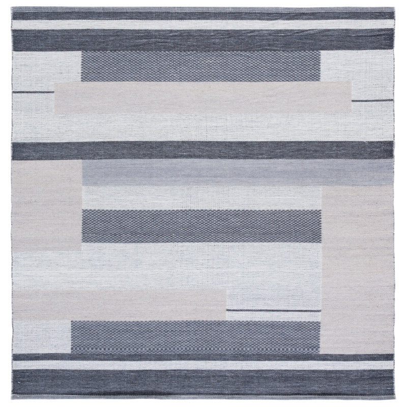 Kilim 877 Performance Geometric Shapes Rug, Square 6'