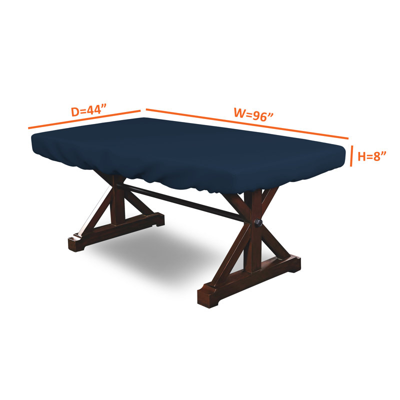 Blue Elephant Poker Table Cover, Blue, 111.8cm L x 243.8cm W