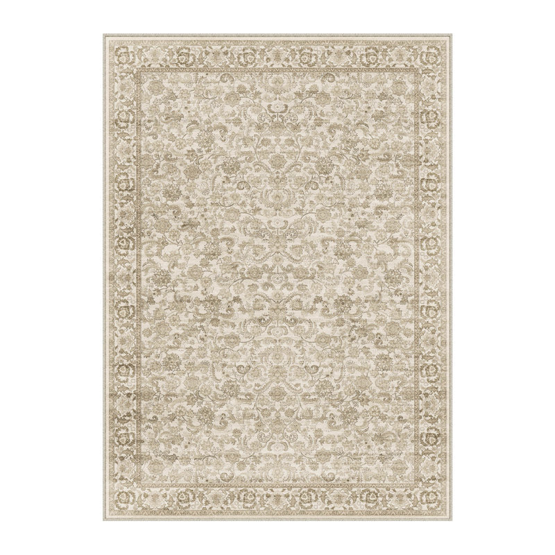 Tapis floral rétro Eclora, Rectangle 7 pi 9 po x 9 pi 9 po