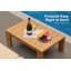 Ensemble de 6 meubles de patio modulaires en L, 1 repose-pieds et 1 table