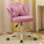 Chaise de travail en velours Edwardo-441260700-441260698
