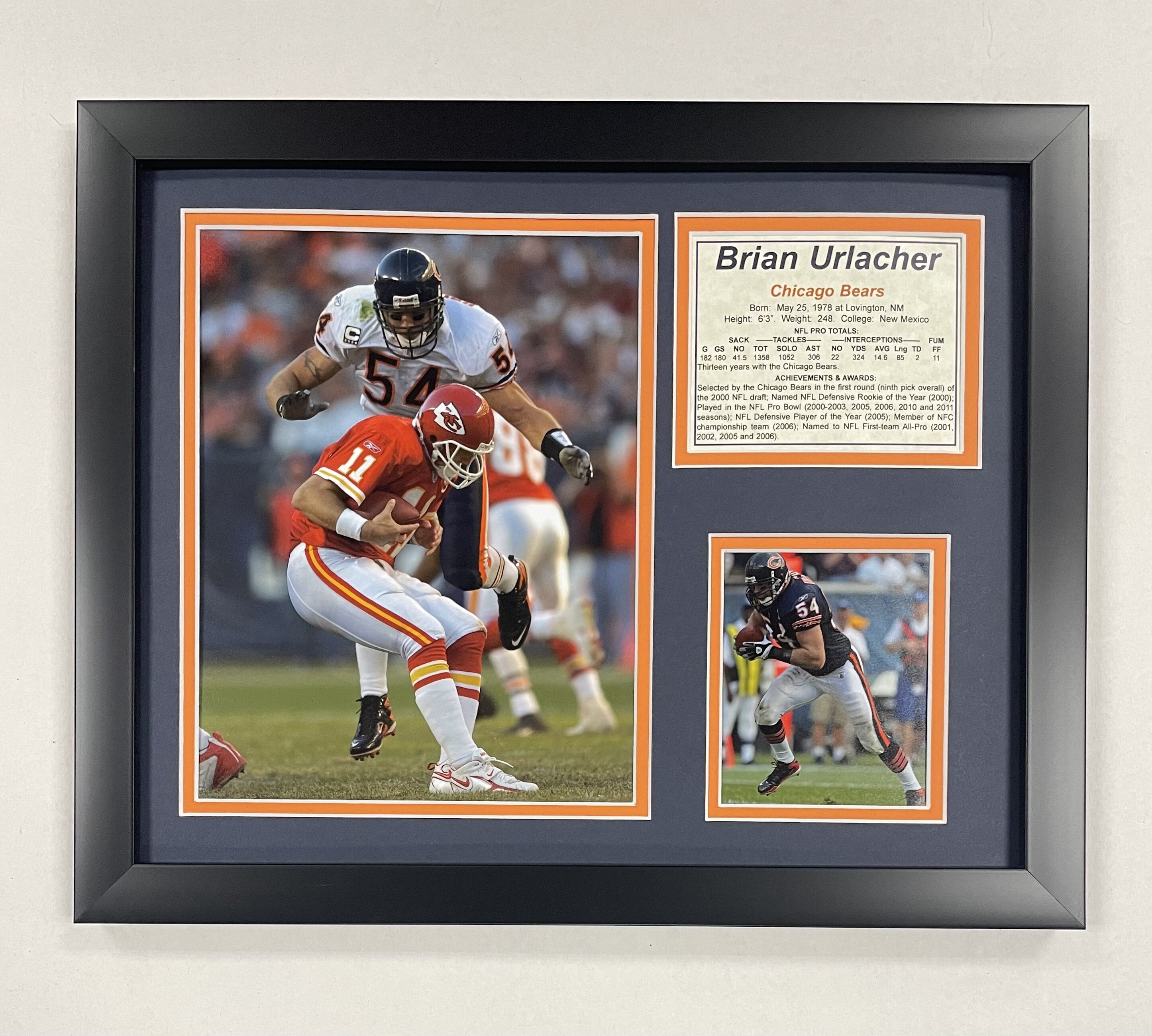 Legends Never Die Brian Urlacher Framed Photographic Print 