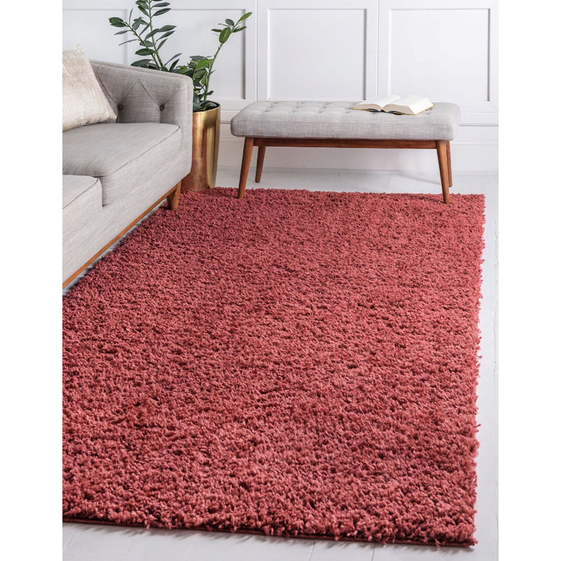Shag Carlosadrian Area Rug Pepper Color, Runner 2'7" x 13'
