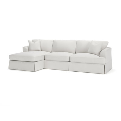 Lucia 4 - Piece Slipcovered L-Sectional by Wayfair Custom Upholstery